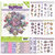     3D Push Out book 33 - Purple Flowers 3DPO10033