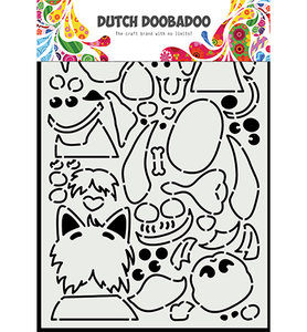 Dutch Doobadoo  Build up A5 Peek a boo hondjes 470.784.037 210x148,5mm