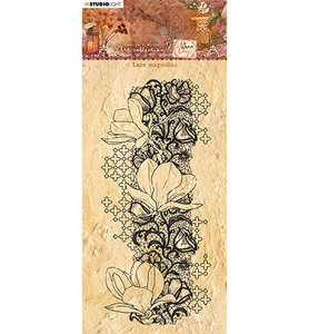 	JMA Clear Stamp Lace magnolias Warm & Cozy nr.107