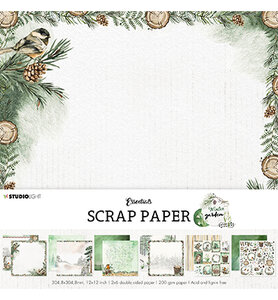 Studiolight - Scrap set Background paper Winter Garden nr. 03 - SL-WG-PS03 