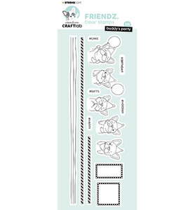 Studio Light - Craftlab -  Clear Stamp Friendz nr.348 CCL-FR-STAMP348 225x80mm