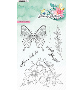 Studio Light Clear Stamp Blooming Butterfly nr.359 SL-BB-STAMP359 93x136mm