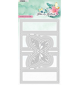 Studio Light Cutting Die Blooming Butterfly nr.486 SL-BB-CD486 165x100mm