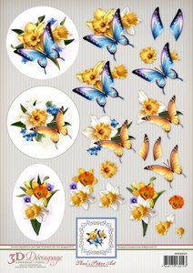 Ann's Paper Art 3D Decoupage - Daffodils APA3D023