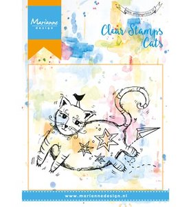 Marianne design, Clear Stamp  -  FAT cat