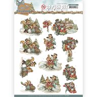 3D Push Out - Yvonne Creations - A Gift for Christmas - Snowfun SB10687