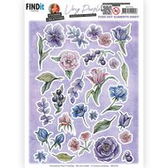 3D Push Out - Yvonne Creations - Very Purple - Small Elements A SB10725