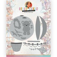 Dies - Yvonne Creations - Hello World - Hot Air Balloon YCD10301