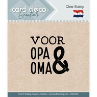Voor Opa en Oma - Clear Stamps by Card Deco Essentials CDECS033