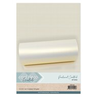 Card Deco Essentials Pearlescent Cardstock Off-white CDEPC002