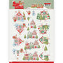 CD11371 3D Knipvel - Yvonne Creations - Sweet Christmas - Sweet Houses