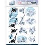 SB10409 3D Pushout - Amy Design - Winter Friends - Sparkling Sealife