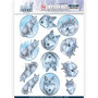 SB10407 3D Pushout - Amy Design - Winter Friends - Winter Wolves