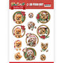 SB10465 3D Push Out - Amy Design - Christmas Pets - Christmas dogs