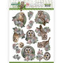 SB10489 3D Push Out - Amy Design - Amazing Owls - Romantic Owls