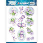 SB10493 3D Push Out - Jeanine's Art - The colours of winter - Purple winter flowers