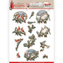 SB10483 3D Push Out - Amy Design - Nostalgic Christmas - Christmas Birds