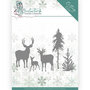 YCD10217 Dies - Yvonne Creations - Winter Time - Deer in the Forest
