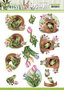 SB10526 3D Push Out - Amy Design - Friendly Frogs - Flower Frogs