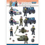 3D Push Out - Yvonne Creations - Big Guys Professions - Police