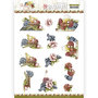 3D Push Out - Precious Marieke - Flowers and Fruits - Flowers and Grapes SB10588