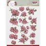 3D Cutting Sheet - Yvonne Creations - Graceful Flowers - Pink Roses CD11768