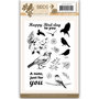 JACS10022 Clearstamp - Jeanine's Art - Birds and Flowers