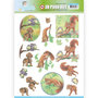 SB10336 3D Pushout - Jeanine's Art - Young Animals - In the Forest