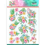 CD11331 3D Knipvel - Yvonne Creations - Tropical Flowers