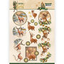CD11359 3D Knipvel - Amy Design - Christmas in Gold - Deers in Gold