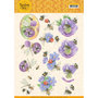 CD11337 3D knipvel - Jeanines Art - Buzzing Bees - Purple Flowers