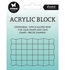 SL-ES-ASB03 - SL Acrylic stamp block for clear and cling stamps with grid Essentials nr.03 - 50x80x8 mm_