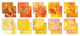 Essential Craft Papers 6x6 Inch Paper Pad Ink Drops Sunset (CCEPAD024B)_